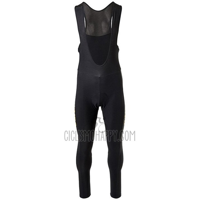Jumbo Visma Cycling Jersey Bib Tight 2021 Long Sleeve Black Yellow